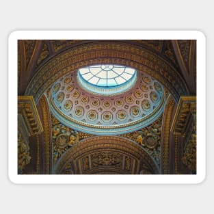 golden ornate ceiling Sticker